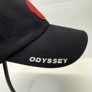 Odyssey Cap Dog Black Hat Dreamcast Red Swirl Logo Adjustable Strapback Japan